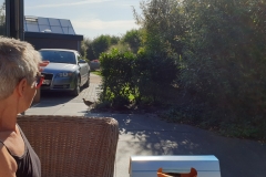 Besuch beim Frühstück